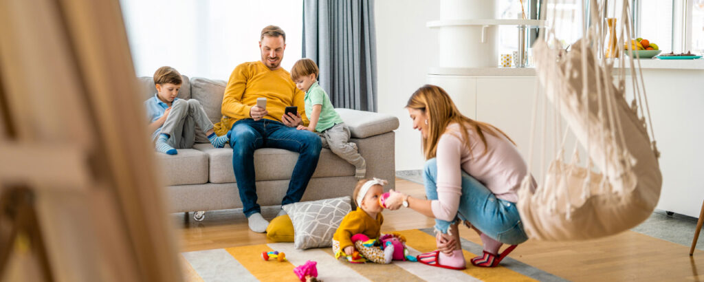 a-family-enjoying-their-clean-space