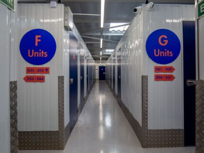 Wigwam Self Storage Dorking Front Side Corridor