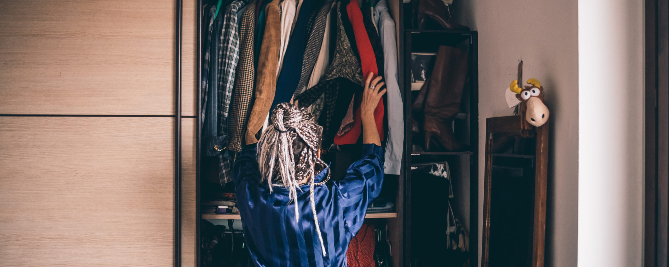 Packed cupboard