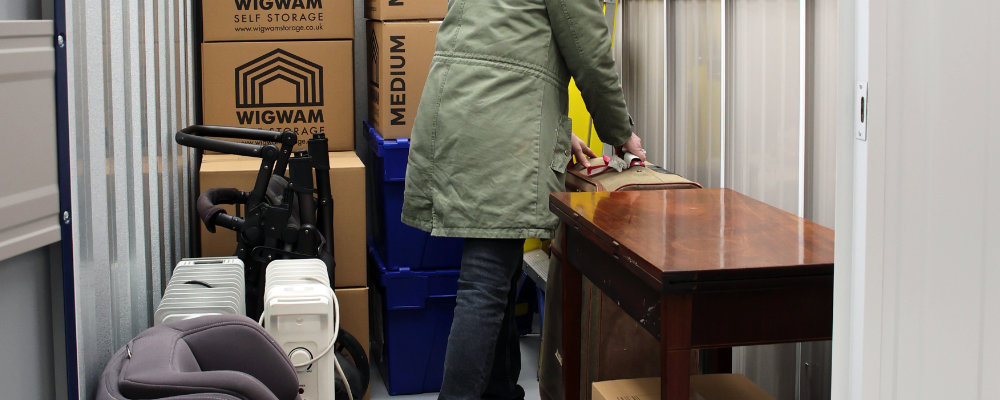 Furniture in storage