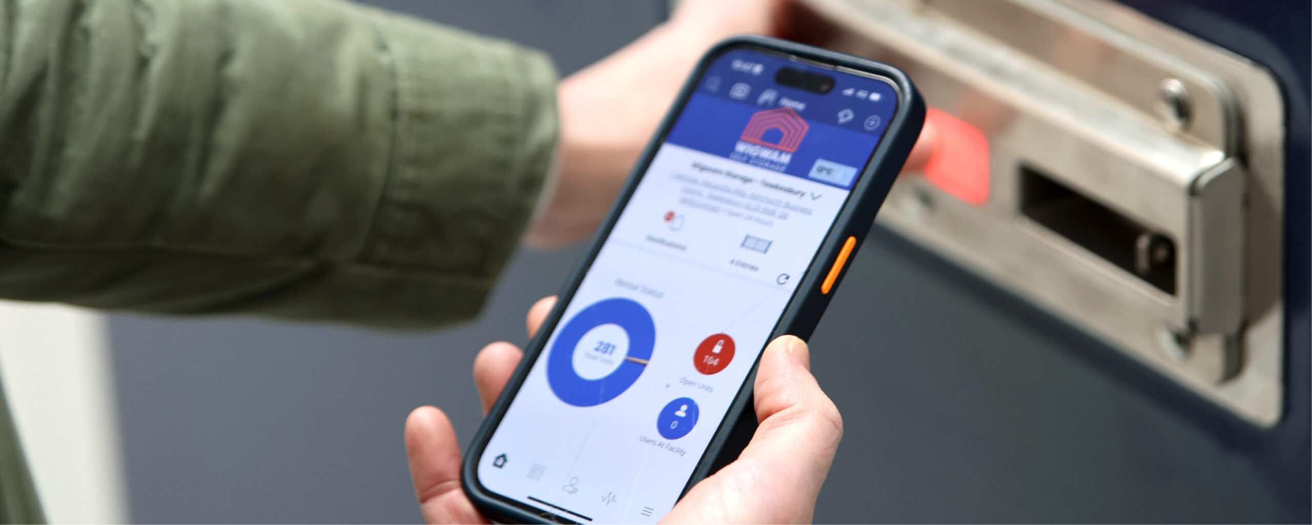 Phone locking storage device