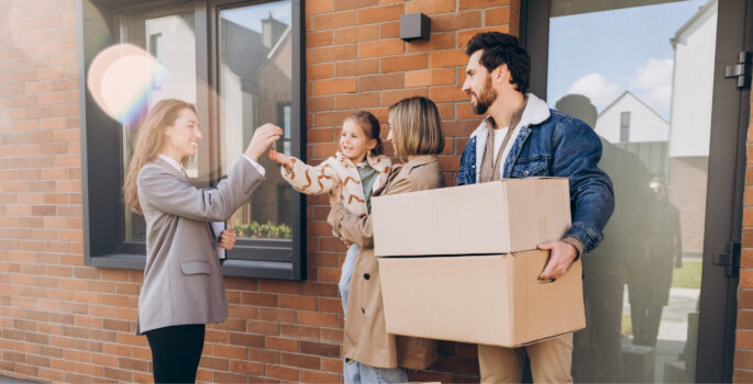 Family moving house