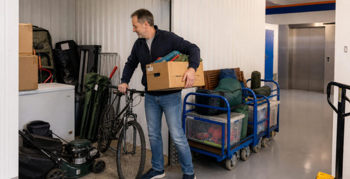 Self Storage For A Garage Conversion Where The Garage Stuff Goes