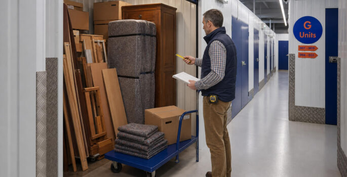 What Size Storage Unit For A 3 Bed House Move